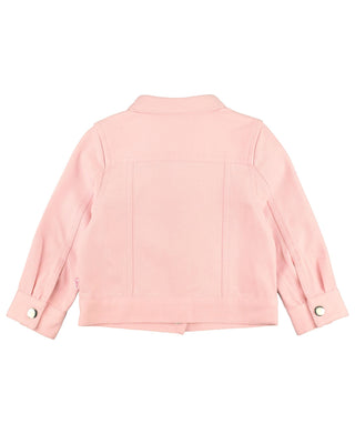 Girls Pink Stretch Denim Jacket - Sunny Meadow Boutique