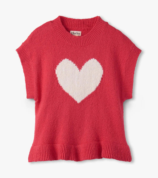 Girls Red Everywhere Sweater Vest - Sunny Meadow Boutique