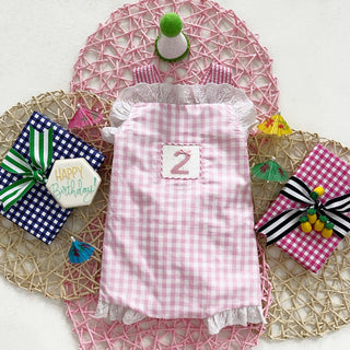 Girls Second Birthday Smocked Bubble - Sunny Meadow Boutique