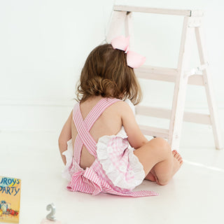 Girls Second Birthday Smocked Bubble - Sunny Meadow Boutique