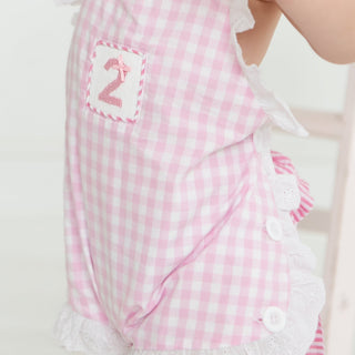 Girls Second Birthday Smocked Bubble - Sunny Meadow Boutique
