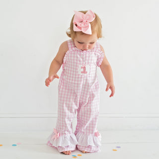 Girls Smocked First Birthday Longall - Sunny Meadow Boutique