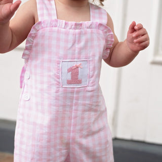 Girls Smocked First Birthday Longall - Sunny Meadow Boutique