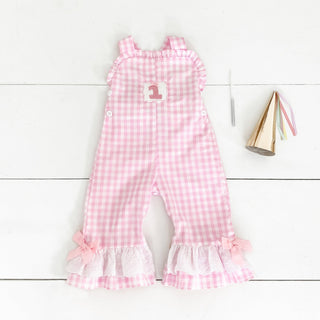 Girls Smocked First Birthday Longall - Sunny Meadow Boutique