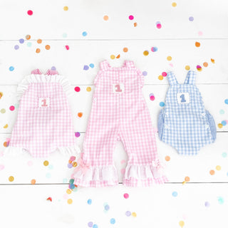 Girls Smocked First Birthday Longall - Sunny Meadow Boutique