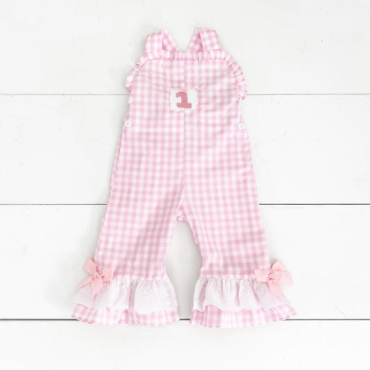 Girls Smocked First Birthday Longall - Sunny Meadow Boutique
