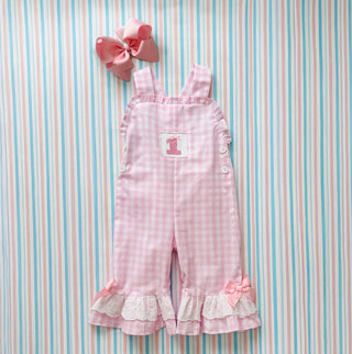Girls Smocked First Birthday Longall - Sunny Meadow Boutique