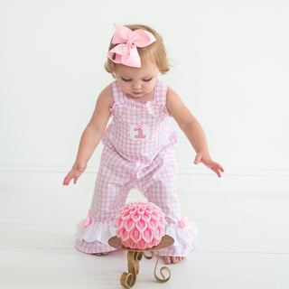 Girls Smocked First Birthday Longall - Sunny Meadow Boutique