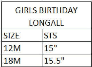 Girls Smocked First Birthday Longall - Sunny Meadow Boutique