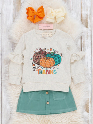Give Thanks Suede Corduroy Outfit - Sunny Meadow Boutique