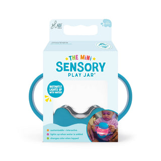 Glo Pals Mini Sensory Jar and Silicone Fun Filler Bundle - Blue - Sunny Meadow Boutique