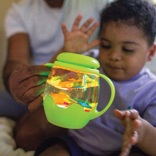Glo Pals Mini Sensory Jar and Silicone Fun Filler Bundle - Green - Sunny Meadow Boutique