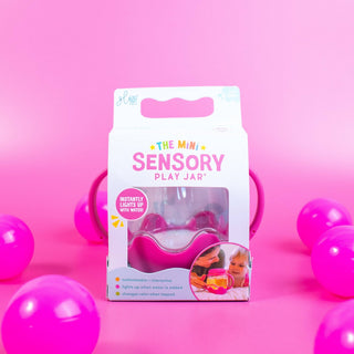 Glo Pals Mini Sensory Jar and Silicone Fun Filler Bundle - Pink - Sunny Meadow Boutique