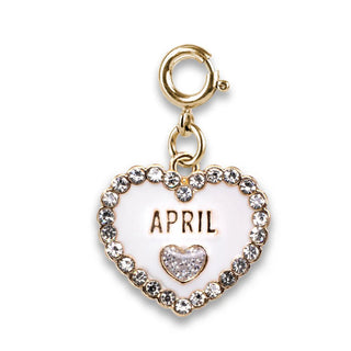 Gold April Birthstone Charm - Sunny Meadow Boutique