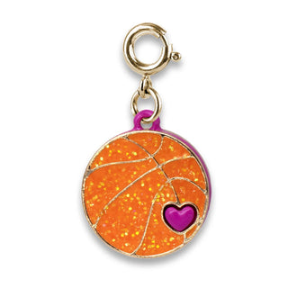 Gold Glitter Basketball Charm - Sunny Meadow Boutique