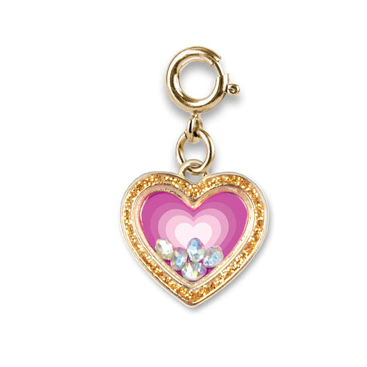 Gold Heart Shaker Charm - Sunny Meadow Boutique