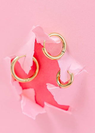 Gold Huggies Earrings - Sunny Meadow Boutique