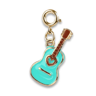 Gold Rebel Girls Guitar Charm - Sunny Meadow Boutique