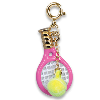 Gold Tennis Racquet Charm - Sunny Meadow Boutique