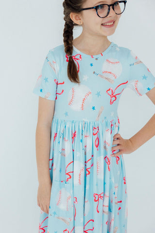 Grand Slam Glam S/S Pocket Twirl Dress - Sunny Meadow Boutique