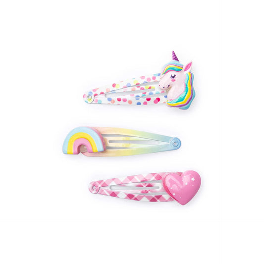 Unicorn Cutie Hairclips, 3pcs