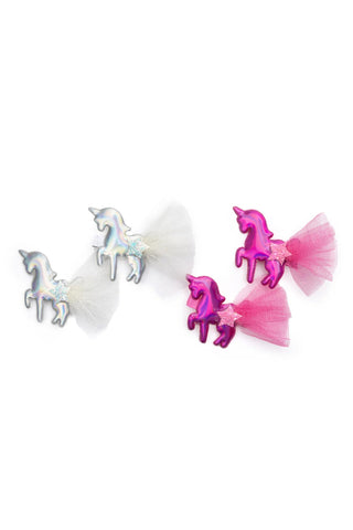 Great Pretenders Iridescent Unicorn Glitter Hair Clips – 2 - Piece - Sunny Meadow Boutique