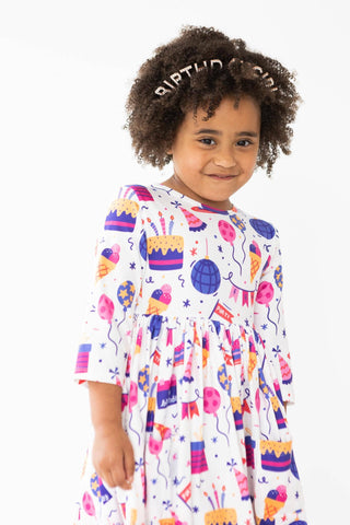 Happy Birthday Pocket Twirl Dress - Sunny Meadow Boutique