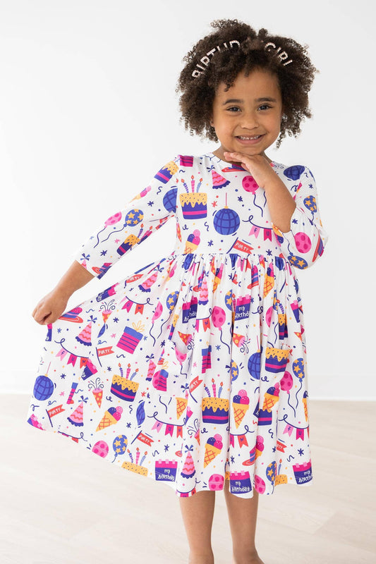 Happy Birthday Pocket Twirl Dress - Sunny Meadow Boutique