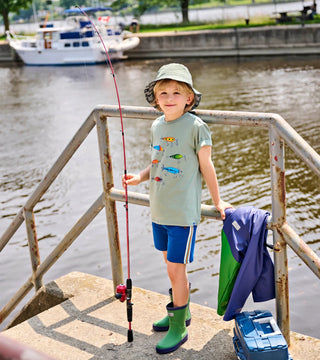 Hatley Boys Sage Green Fishing Lures Graphic Tee - Sunny Meadow Boutique