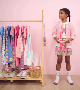 Hatley Girls' Pearl Mermaid Sequined Bomber Jacket - Pink Shell - Sunny Meadow Boutique