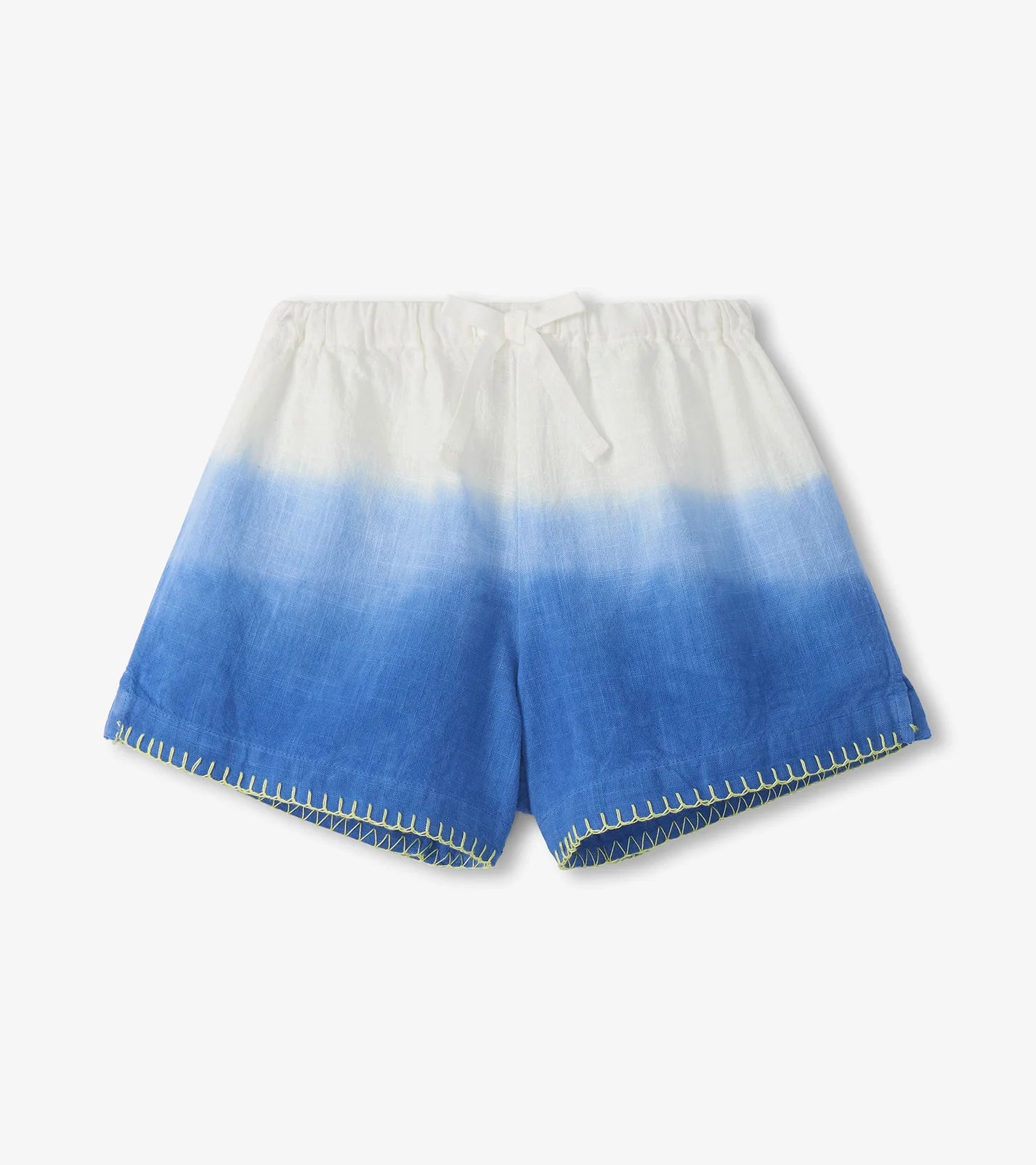 Girls Cobalt Dip Dye Woven Easy Shorts