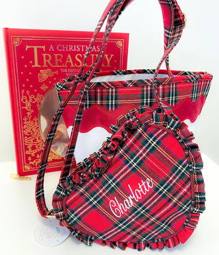 Heart Purse, Red Plaid - Sunny Meadow Boutique