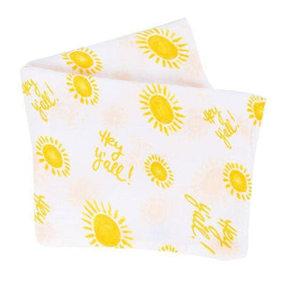 Hey Y'all! Swaddle Baby Muslin Swaddle Receiving Blanket - Sunny Meadow Boutique