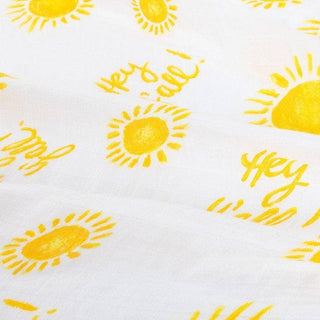 Hey Y'all! Swaddle Baby Muslin Swaddle Receiving Blanket - Sunny Meadow Boutique
