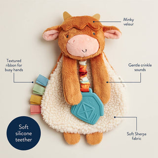 Highland Cow Itzy Friends Lovey™ Plush - Sunny Meadow Boutique