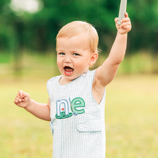 Hole - In - One Blue First Birthday Golf Jon Jon - Sunny Meadow Boutique