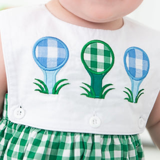Hole - In - One First Birthday Boys Reversible Golf Bubble - Sunny Meadow Boutique