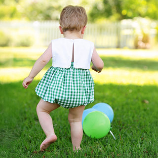 Hole - In - One First Birthday Boys Reversible Golf Bubble - Sunny Meadow Boutique