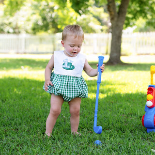 Hole - In - One First Birthday Boys Reversible Golf Bubble - Sunny Meadow Boutique