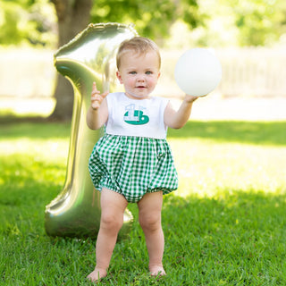 Hole - In - One First Birthday Boys Reversible Golf Bubble - Sunny Meadow Boutique