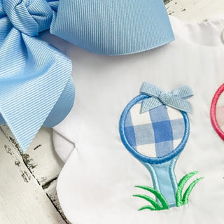 Hole - In - One First Birthday Girls Reversible Golf Bubble - Sunny Meadow Boutique
