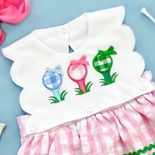Hole - In - One First Birthday Girls Reversible Golf Bubble - Sunny Meadow Boutique
