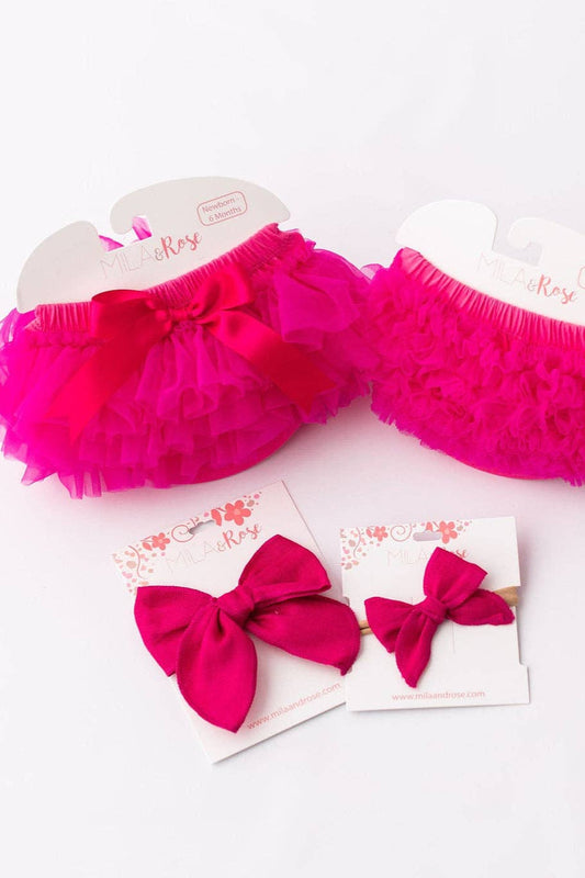 Hot Pink Ruffle Tutu Bloomer - Sunny Meadow Boutique