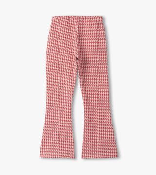 Houndstooth Red Bell Bottoms - Sunny Meadow Boutique