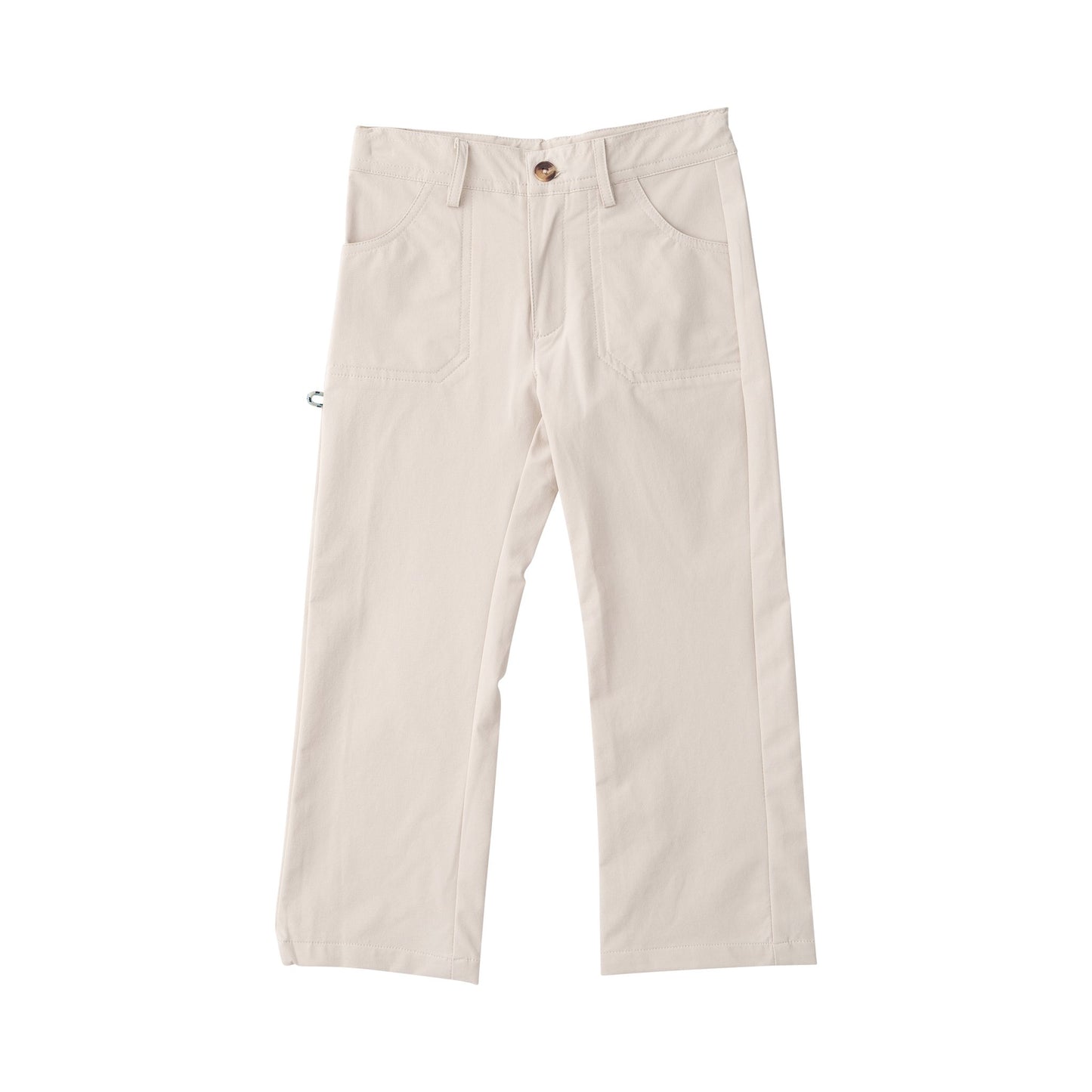 Beige pants on a white background