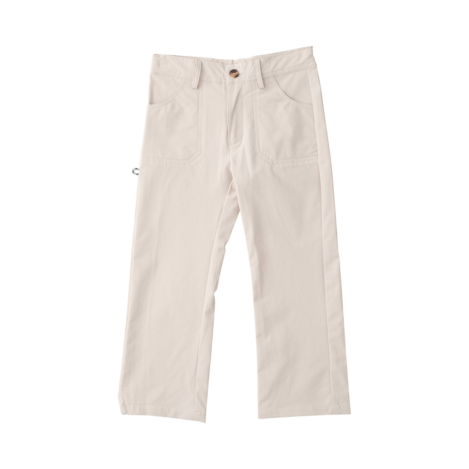 Beige pants on a white background