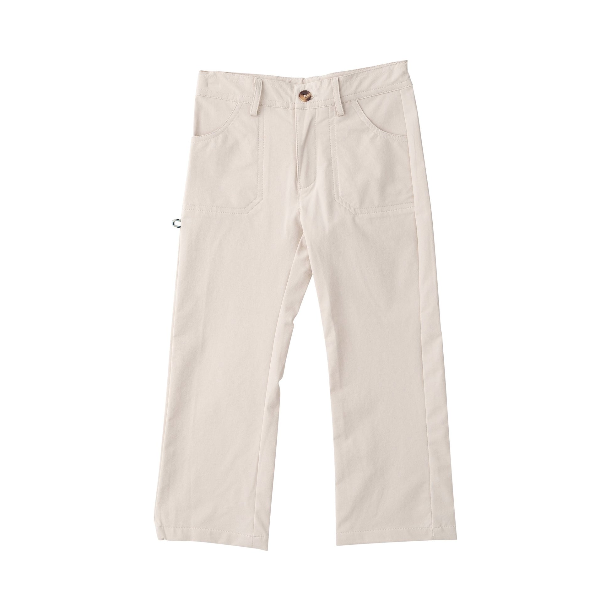Beige pants on a white background