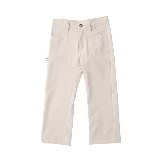 Beige pants on a white background
