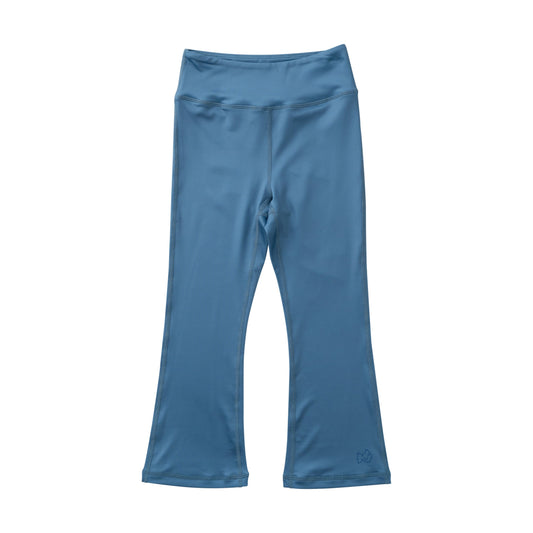 Blue leggings on a white background
