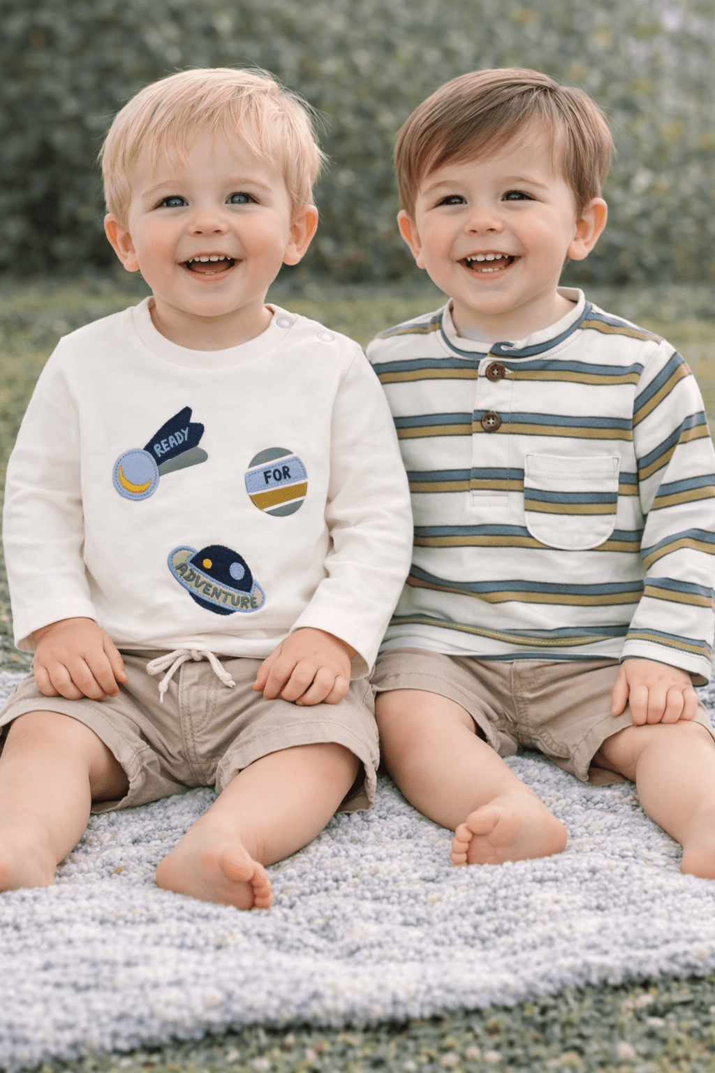 Infant Boys Cotton Crew Tee (Available in 4 Colors) - Sunny Meadow Boutique